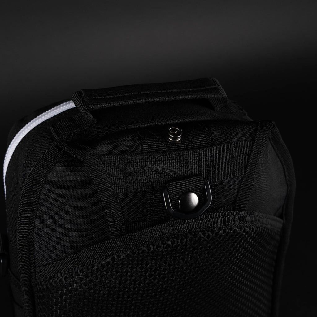 9L Tactical Sling Bag Alpha Black with White Accents