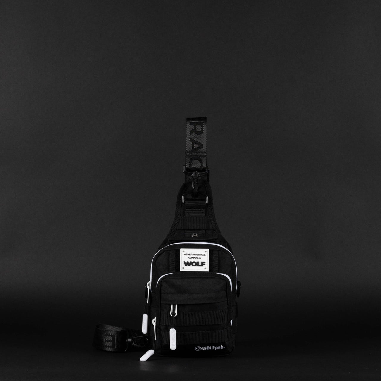 4L Mini Tactical Sling Bag Alpha Black White Accent