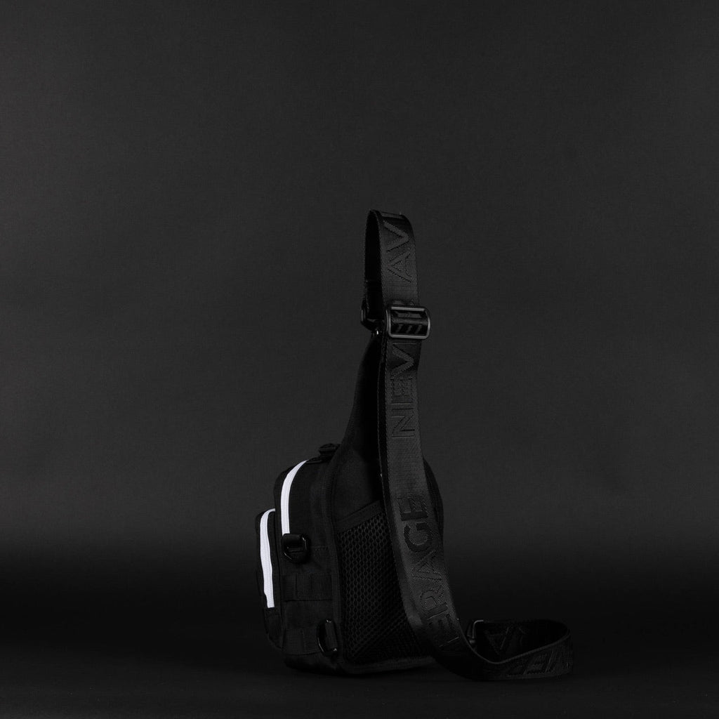 4L Mini Tactical Sling Bag Alpha Black White Accent