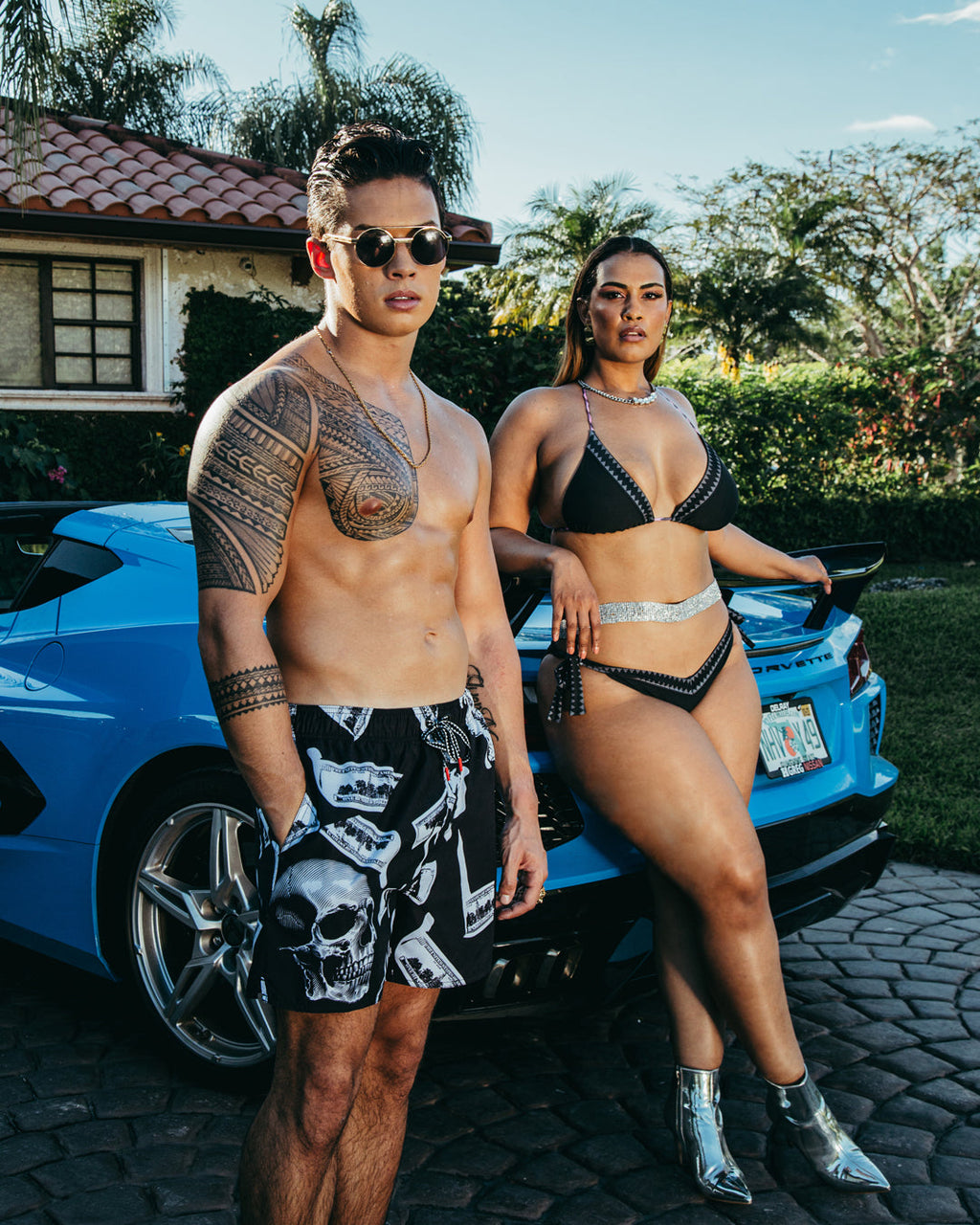 MONEY NIGHT SHOTO SWIM TRUNKS