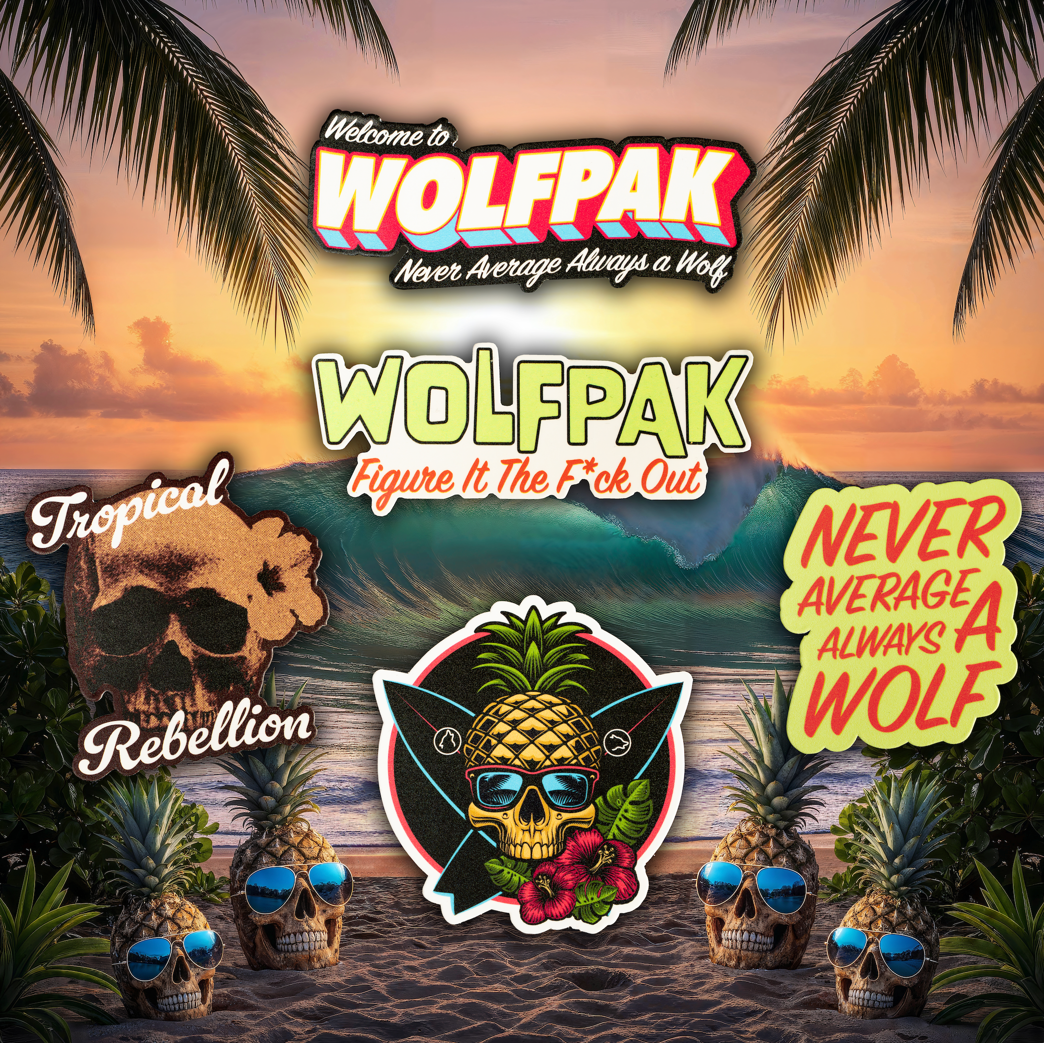 Tropical Rebellion Sticker Pak