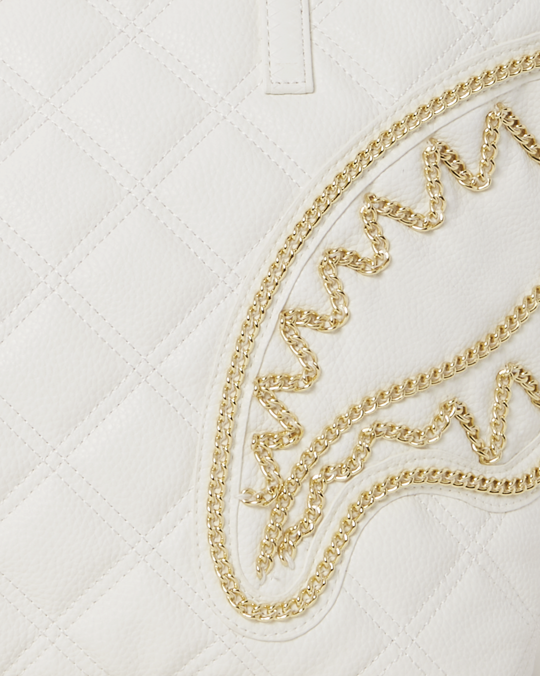 RIVIERA LE BLANC GOLD CHAIN SHARK TOTE