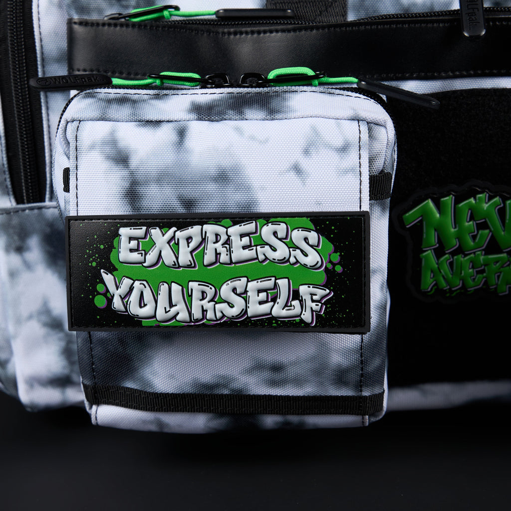 30L Perfect Duffle Bag Graffiti Green