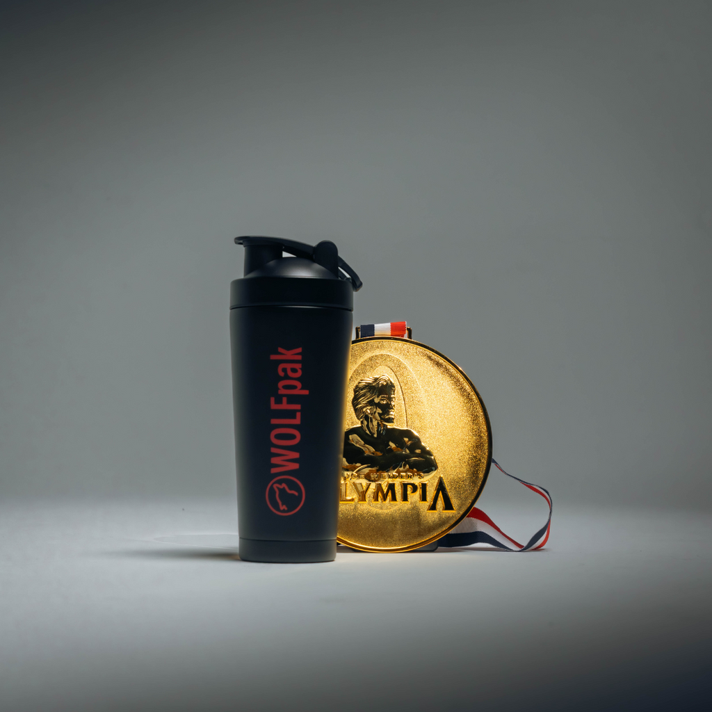 Black Red Letters Olympia Shaker