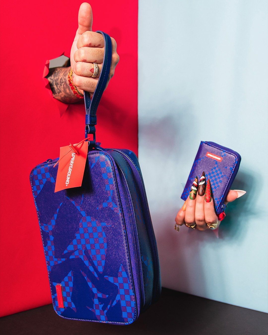 SHARK CHECK (BLUE) WALLET