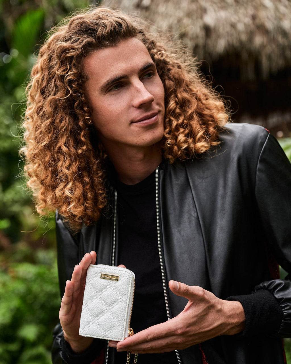 RIVIERA LE BLANC GOLD CHAIN SHARK WALLET