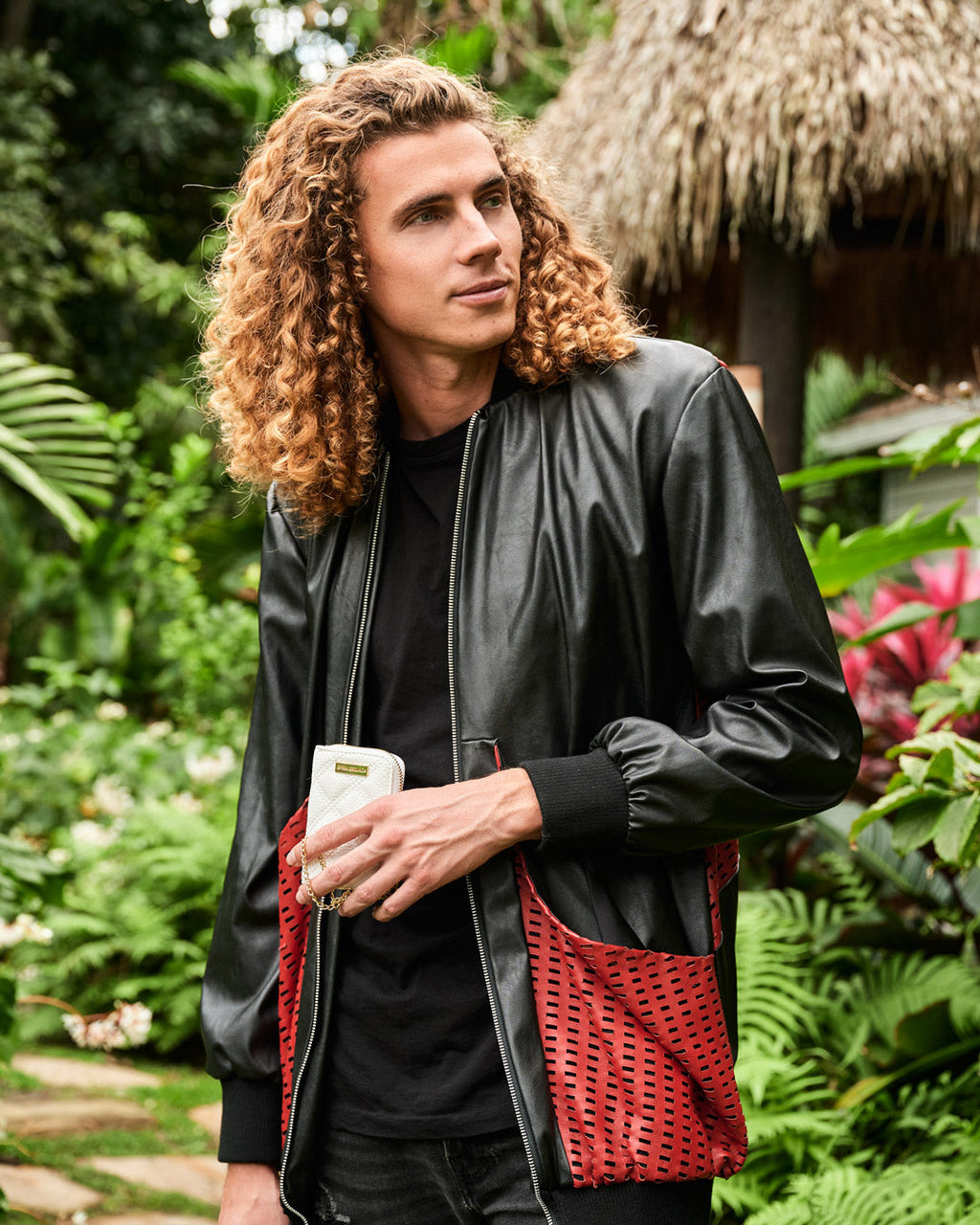 RIVIERA LE BLANC GOLD CHAIN SHARK WALLET