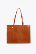Resale The Work Tote in Cognac Croc