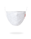 SNOW LEOPARD POLYESTER FACE MASK