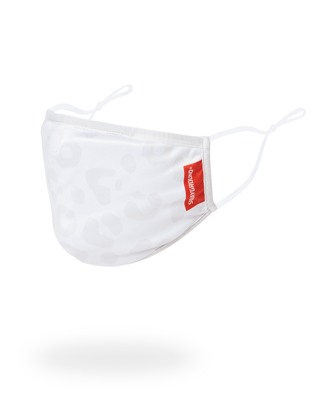 SNOW LEOPARD POLYESTER FACE MASK