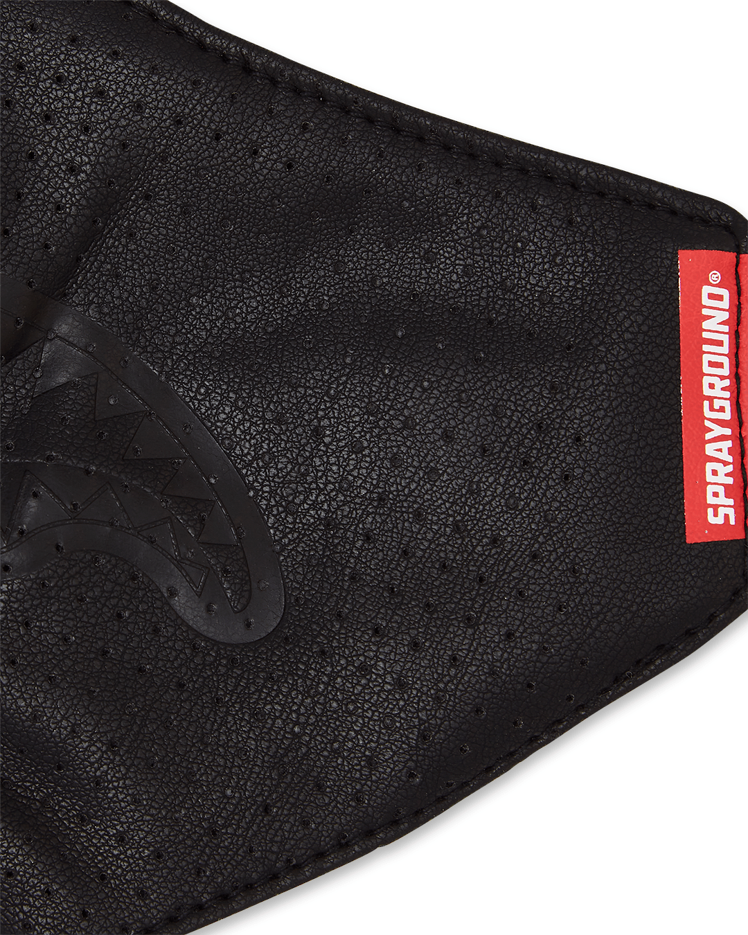 MIDNIGHT SHARK VEGAN LEATHER FACEMASK