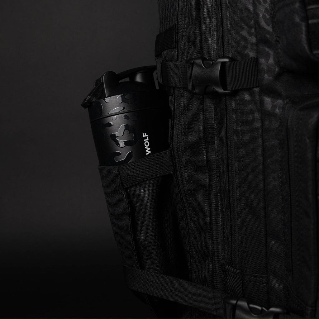 45L Backpack Black Leopard
