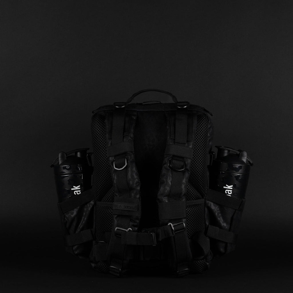 25L Backpack Black Leopard