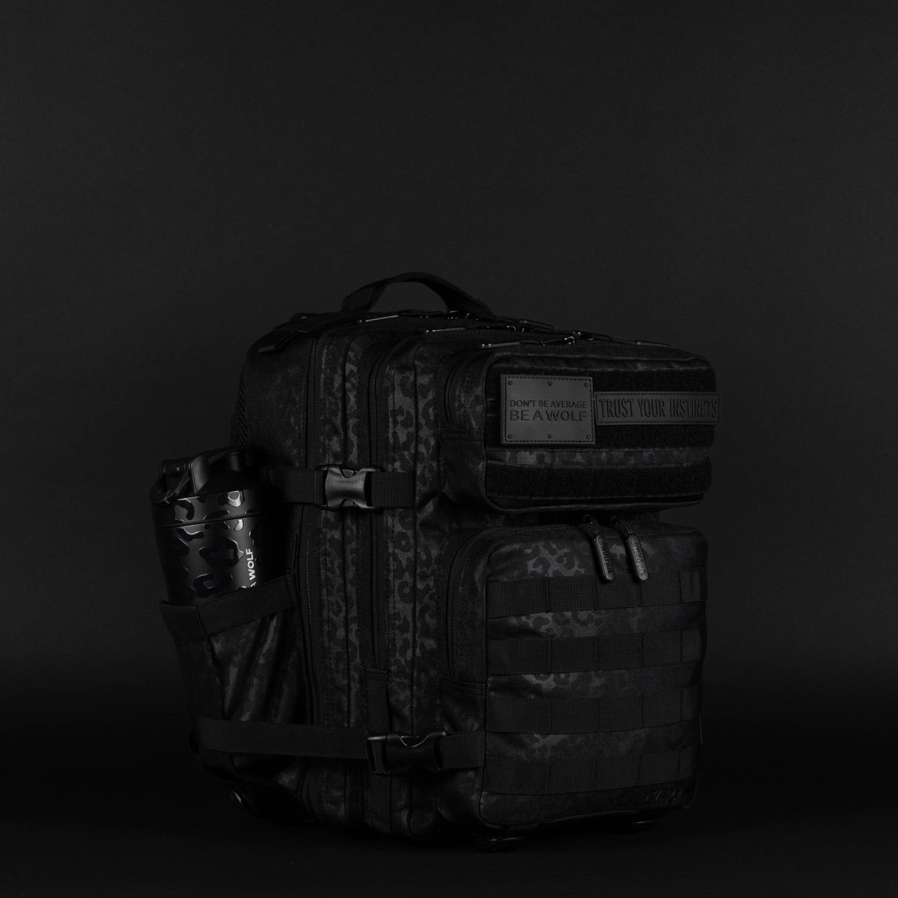 25L Backpack Black Leopard