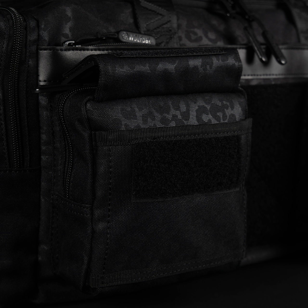 30L Perfect Duffle Bag Black Leopard