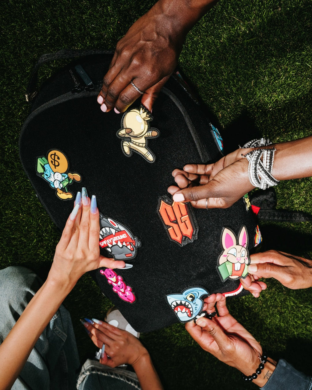 STUCK ON YA - VELCRO PATCH BACKPACK