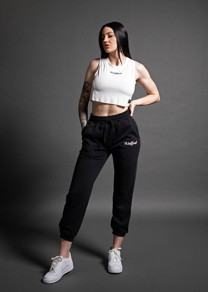 Women's Script Cropped Tank (SALE)