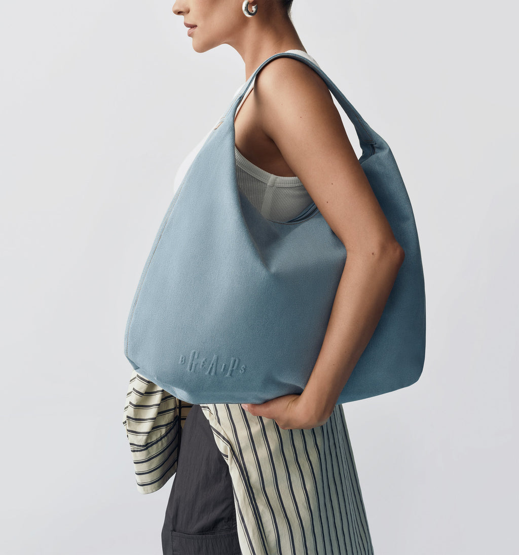 Gap x BÉIS The Shoulder Tote in Denim Blue
