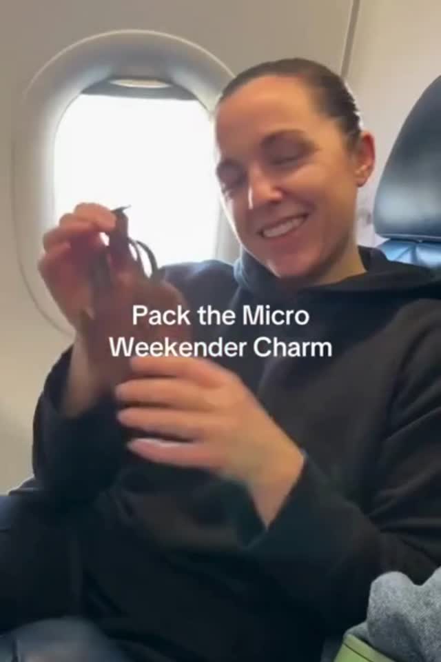 The Micro Weekender Charm in Maple