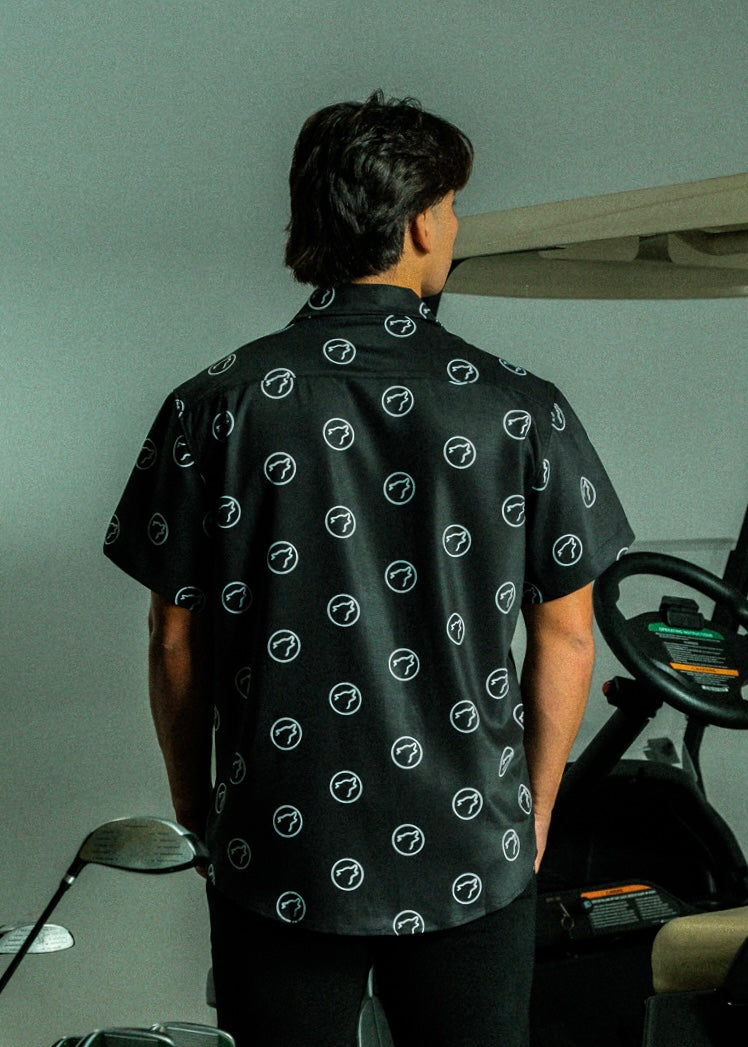 Alpha Black Country Club Button Up