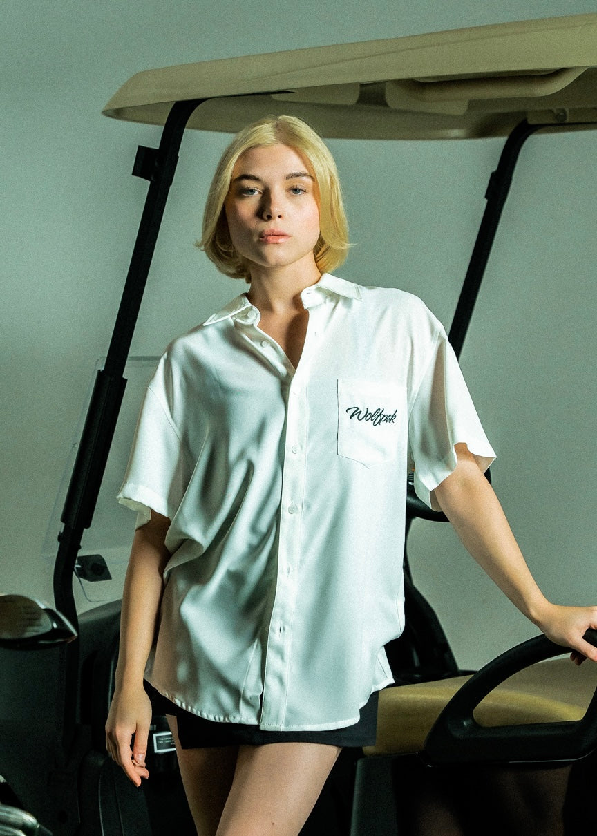 Arctic White Country Club Button Up