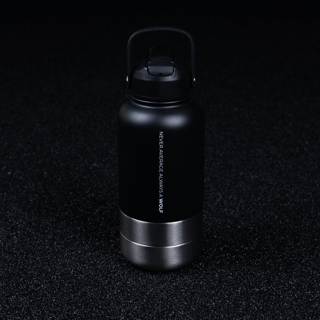 32oz Stainless Steel Insulated Water Bottle with Storage Compartments