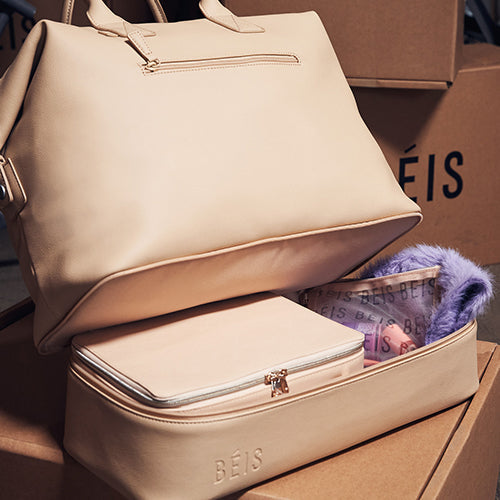 The Premium Weekender in Beige
