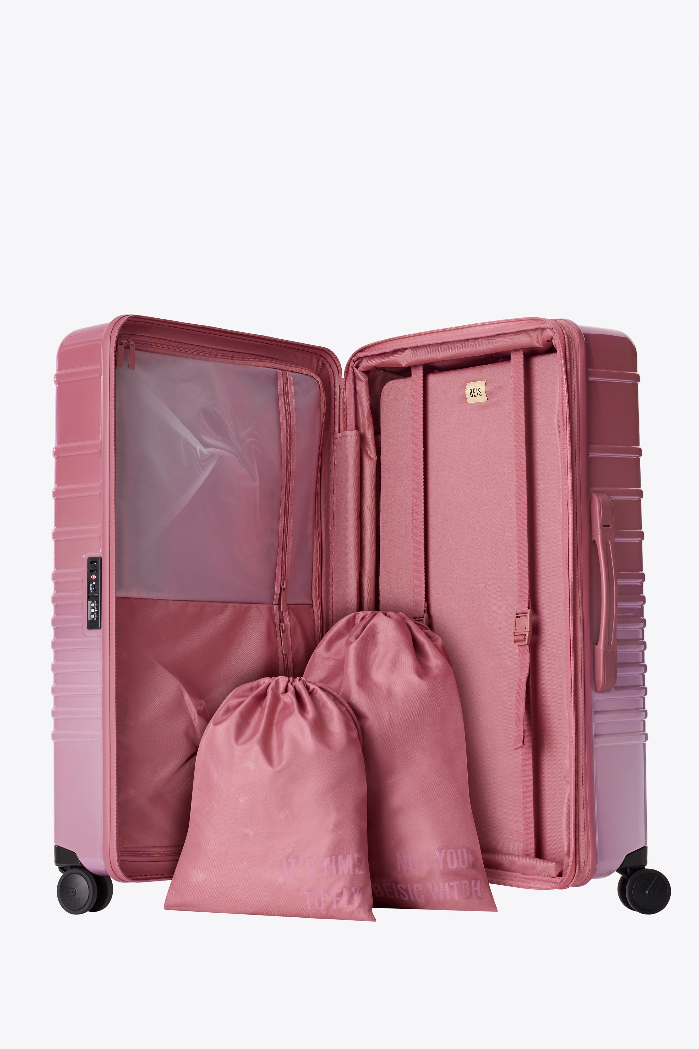 The Large Check-In Roller in Wicked Pink